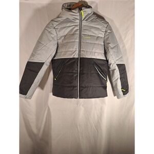 Wedze Decathlon Kids Piste 180 Ski Jacket Gray Black Waterproof 5000mm Size 12Y